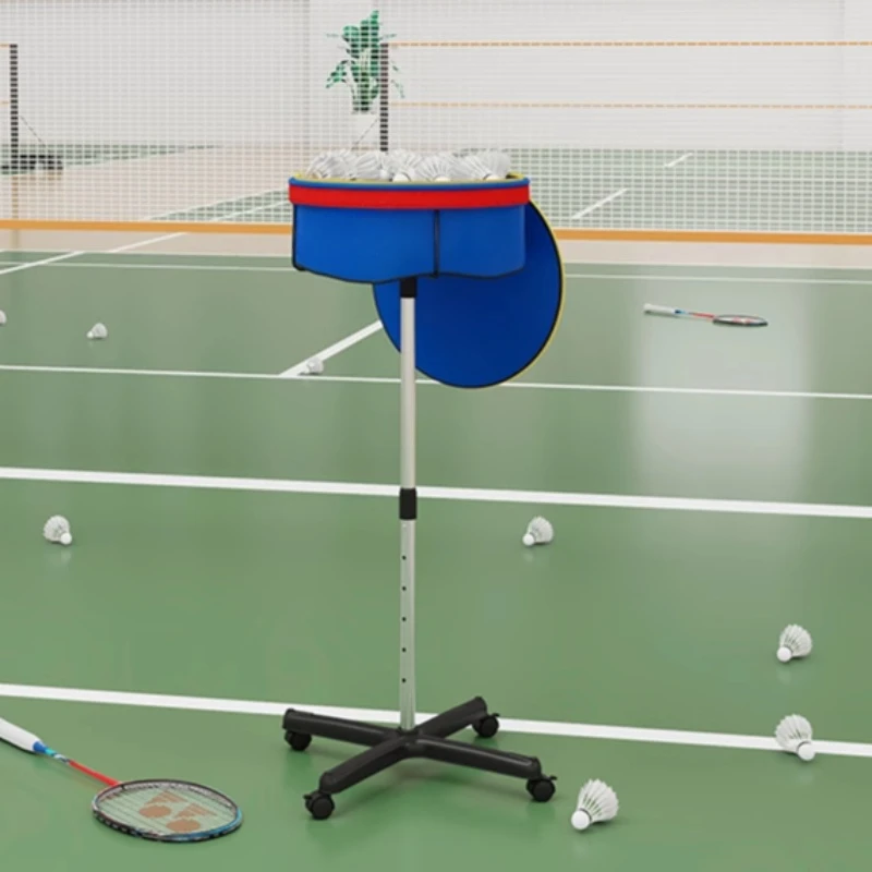 سيارة مدرب كرة الريشة المتحركة ذات سعة كبيرة، إطار مجموعة كرة الريشة قابل للتعديل، سلة بيك اب كرة البيسبول، أجزاء رياضية محمولة