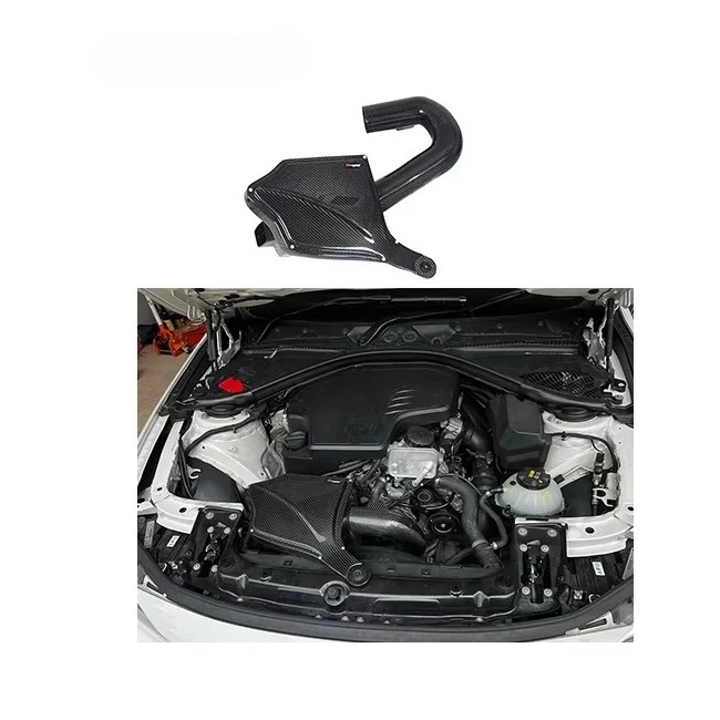 

320i 328i 420i 430i F30 F32 N20 2.0T Auto Parts 100% Dry Carbon Fiber Cold Intake System