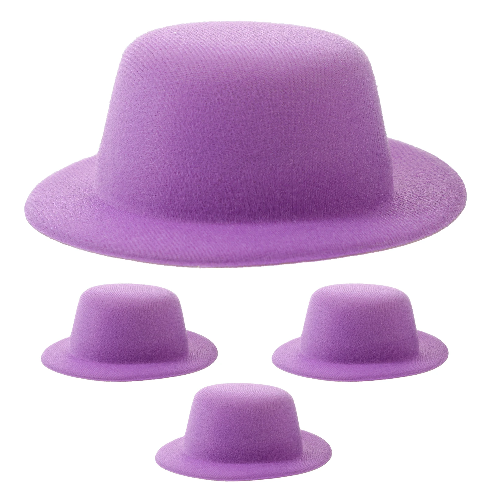 4Pcs Mini Snowman Hats Tiny Hats for Crafts Exquisite Details Stable Quality Materials Tiny Hat Mini Hat Supplies