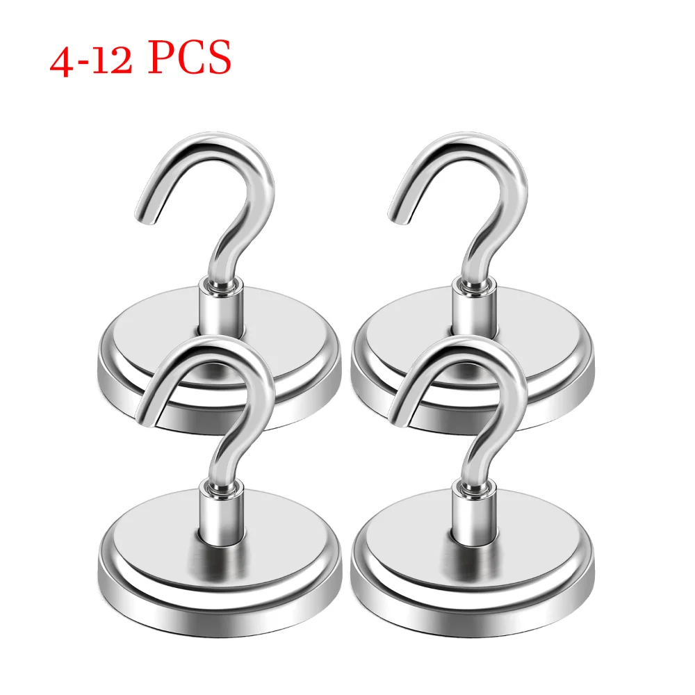 E32 Strong Magnetic Hooks Practical Load Bearing Hook Multi-Purpose Storage  Magnet Hook Magnetic Key Holder Magnetic Storage