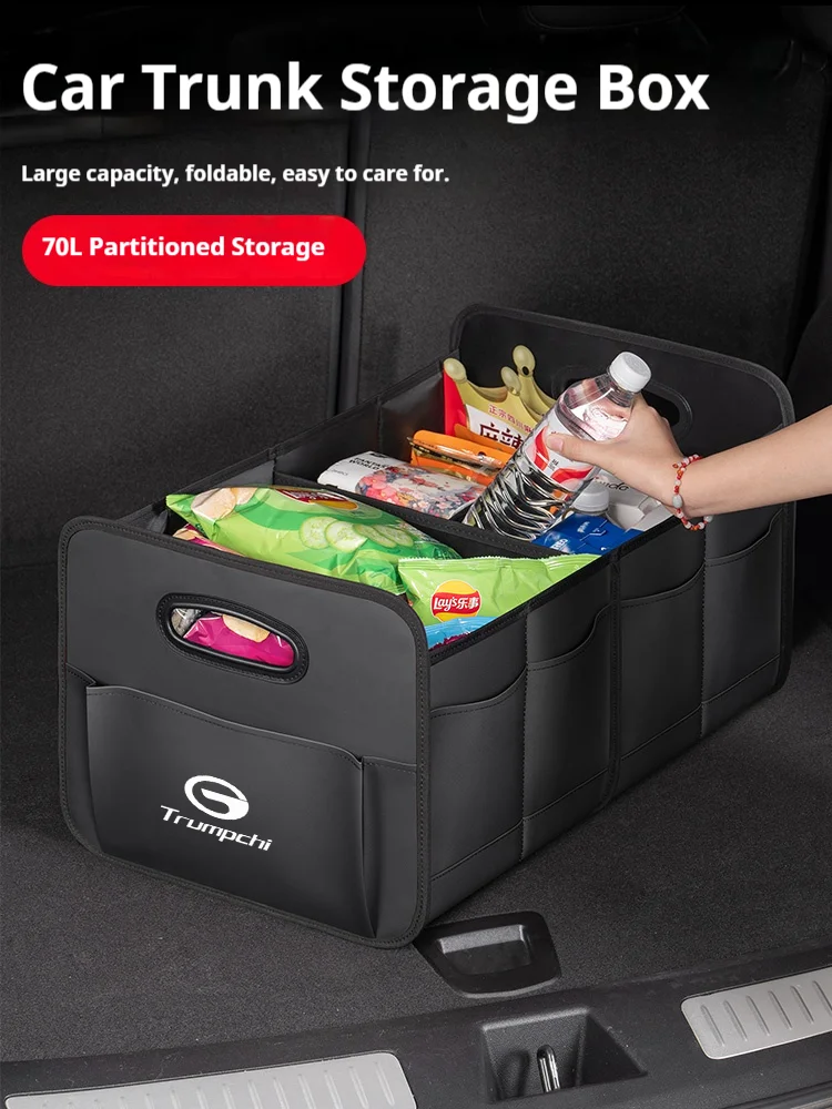 Car Trunk Storage Box Large Capacity Storage Bag Leather For Trumpchi GAC Ga3 Ga4 Ga6 Ga8 M6 S7 M8 E9 ES9 Gm8 Gs3 Gs4 Gs5 Gs7
