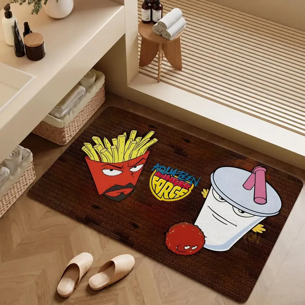 Series Aqua Teen Hunger Force Frylock Floor Mat Soft Flannel Entrance Doormat Non-Slip Washable Rug For Bedroom Home Decor