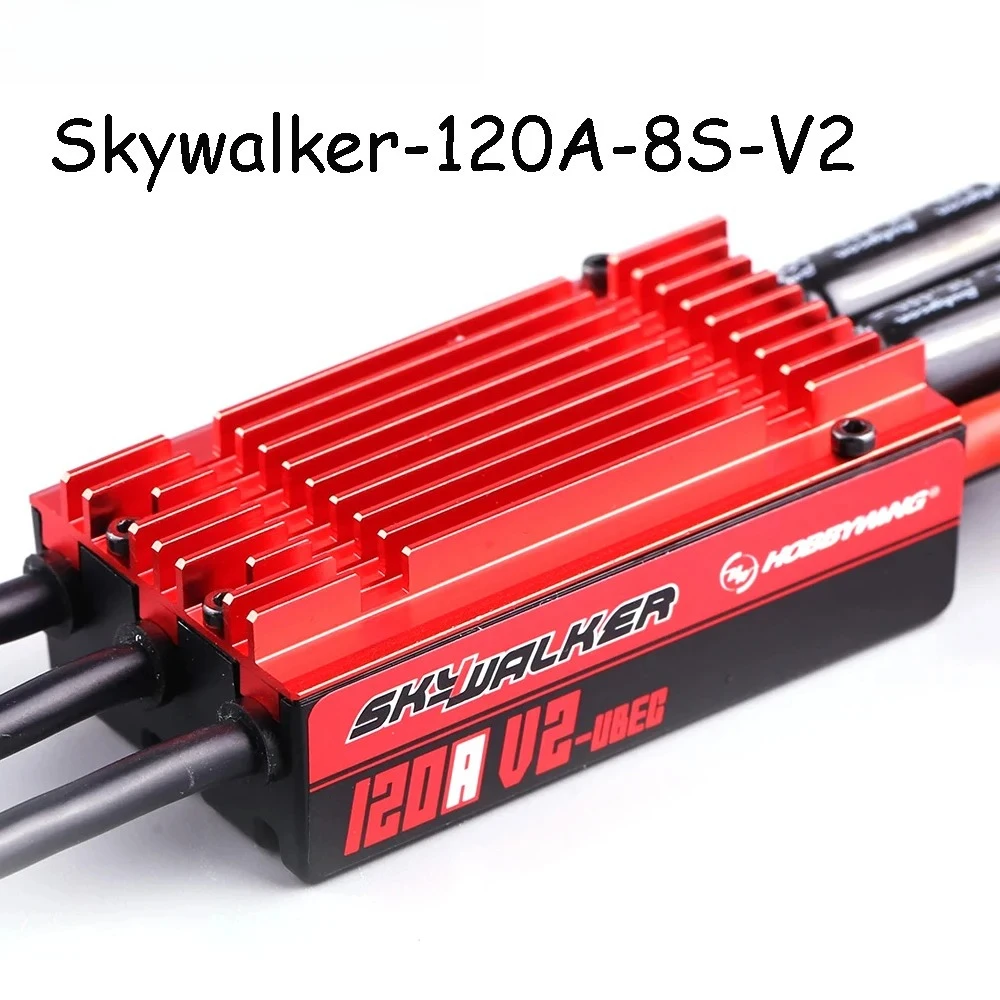 

Hobbywing SkyWalker 120A V2 UBEC Brushless ESC with Backpropulsion Electric Adjustment for Aircraft Models