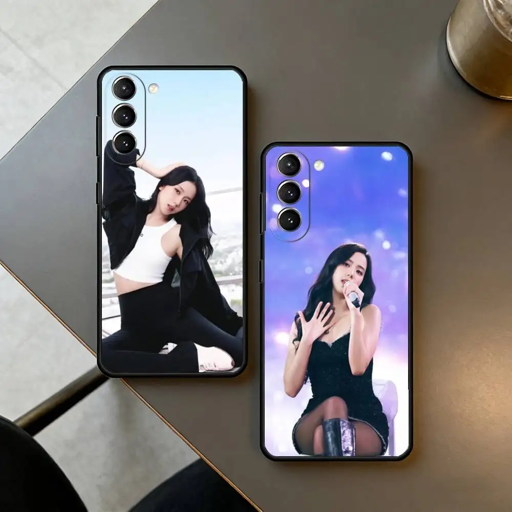 A-Actress Kim Chu Phone Case For Samsung S25,24,23,22,30,21,10,9,Ultra,Plus,Lite,FE,4,5 G Soft Black Case