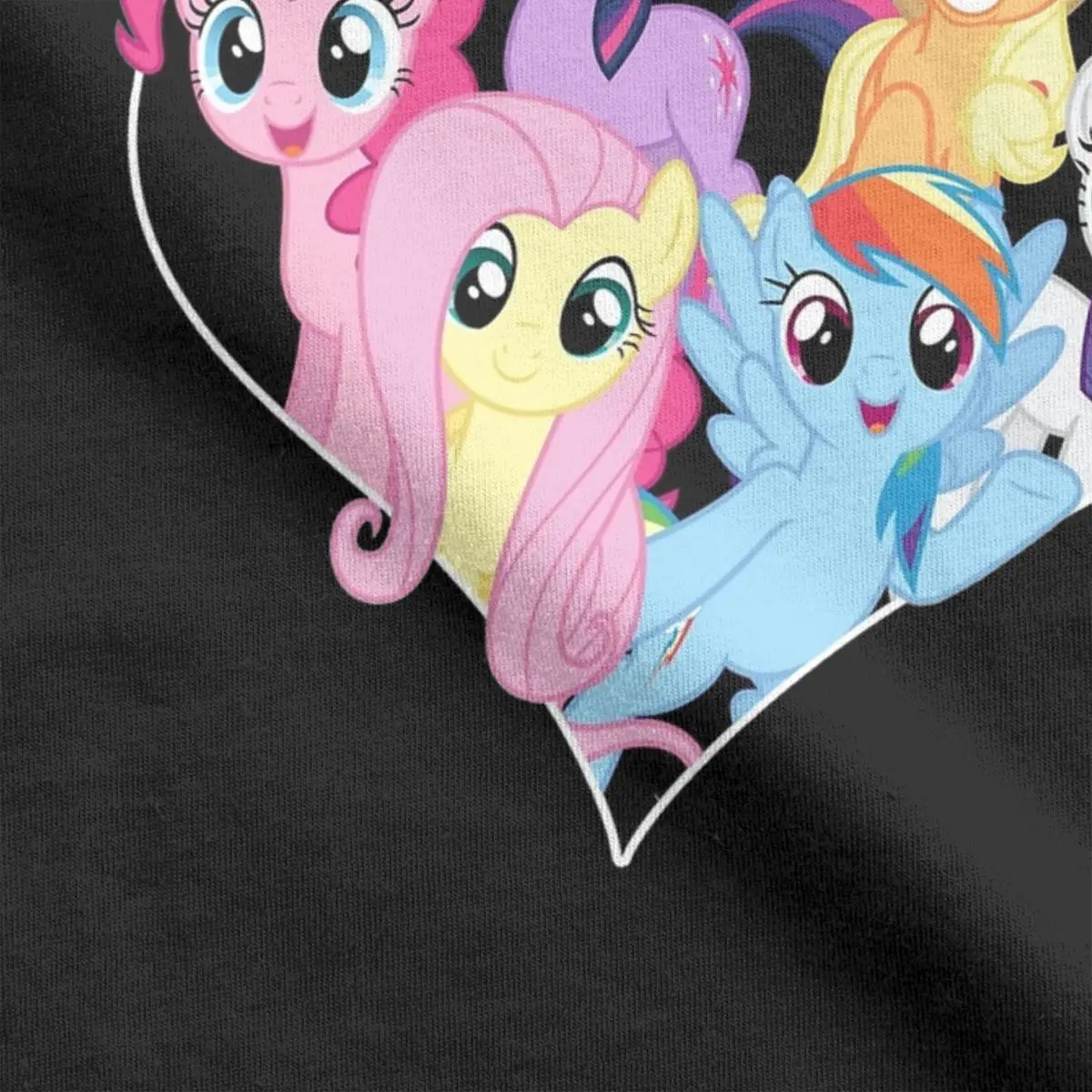 Men\'s Rainbow Dash Pinkie Pie T Shirts Mlp 100% Cotton Clothes Funny Short Sleeve Crewneck Tees Summer T-Shirt