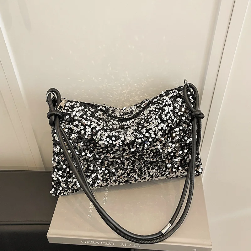 bolsa-hobo-feminina-estilo-coreano-simples-com-lantejoulas-brilhantes-bolsa-de-ombro-transversal-confortavel-e-versatil-com-textura-e-grande-capacidade-de-armazenamento