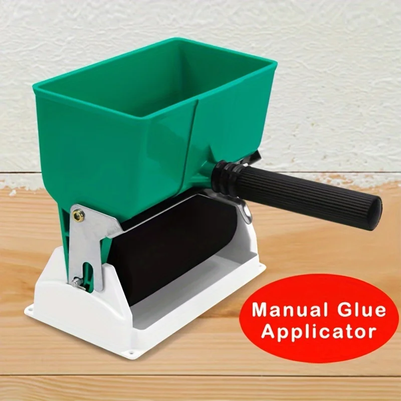 Woodworking Glue Applicator Roller with with Flow Control Switch Portable Wood Wallpaper Carton Glue Brush Roller Manual Decorat