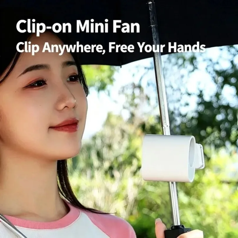 100 Speed Baby Stroller Fan Clip On Portable Type-C Rechargeable Digital Screen 360° Firm Clamp 1800mAh 6H for Table Bicycle