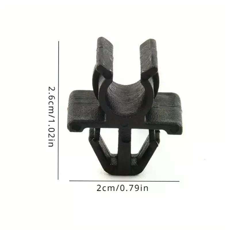 For Car Fastener Hood Bonnet Prop Rod Support: Clip Nylon Plastic Retainer Auto Fastener 10 Pcs
