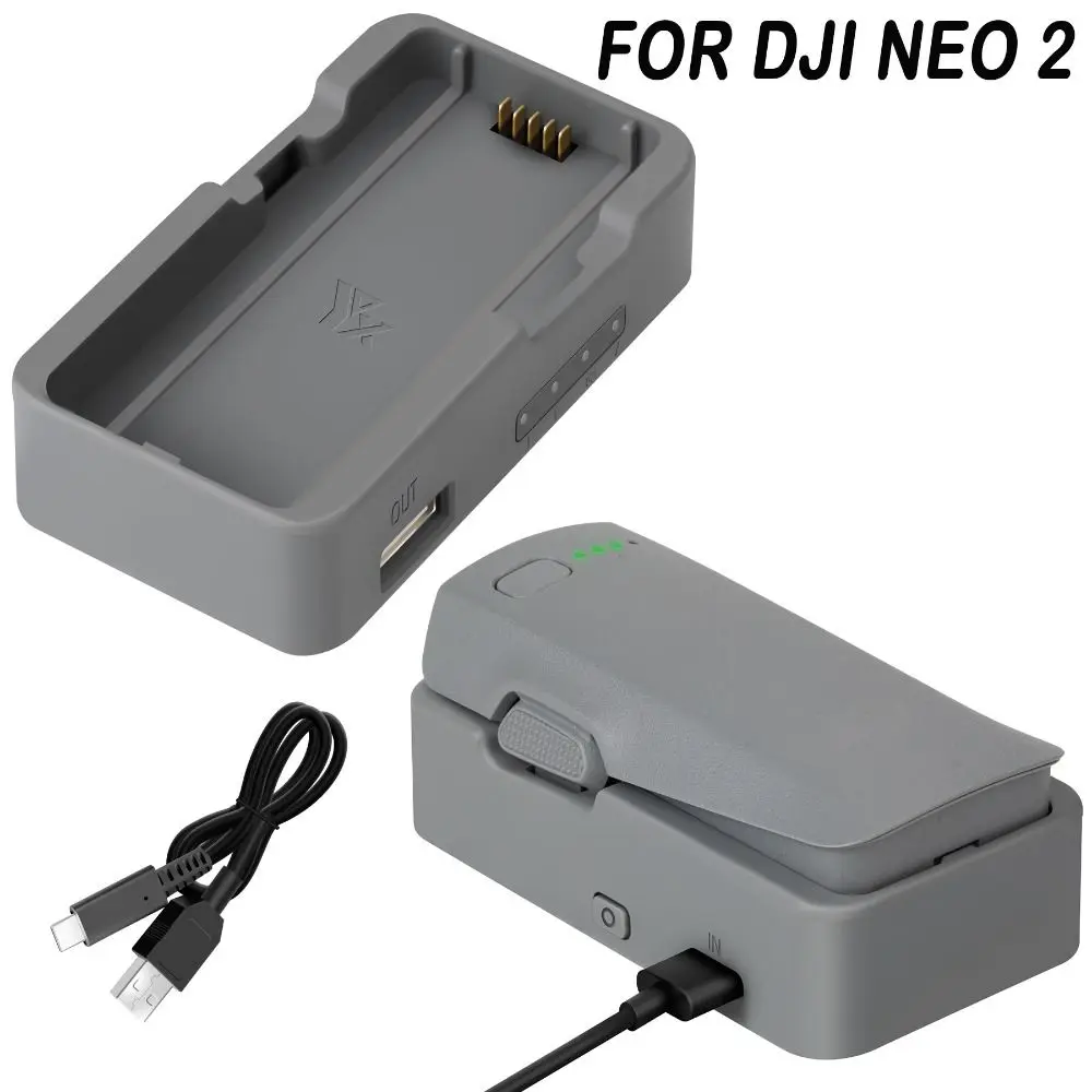 New Portable Battery Charger 1 Battery Fast Charging Drone Charging Hub Charging Case for DJI NEO 2 Drone Accessories