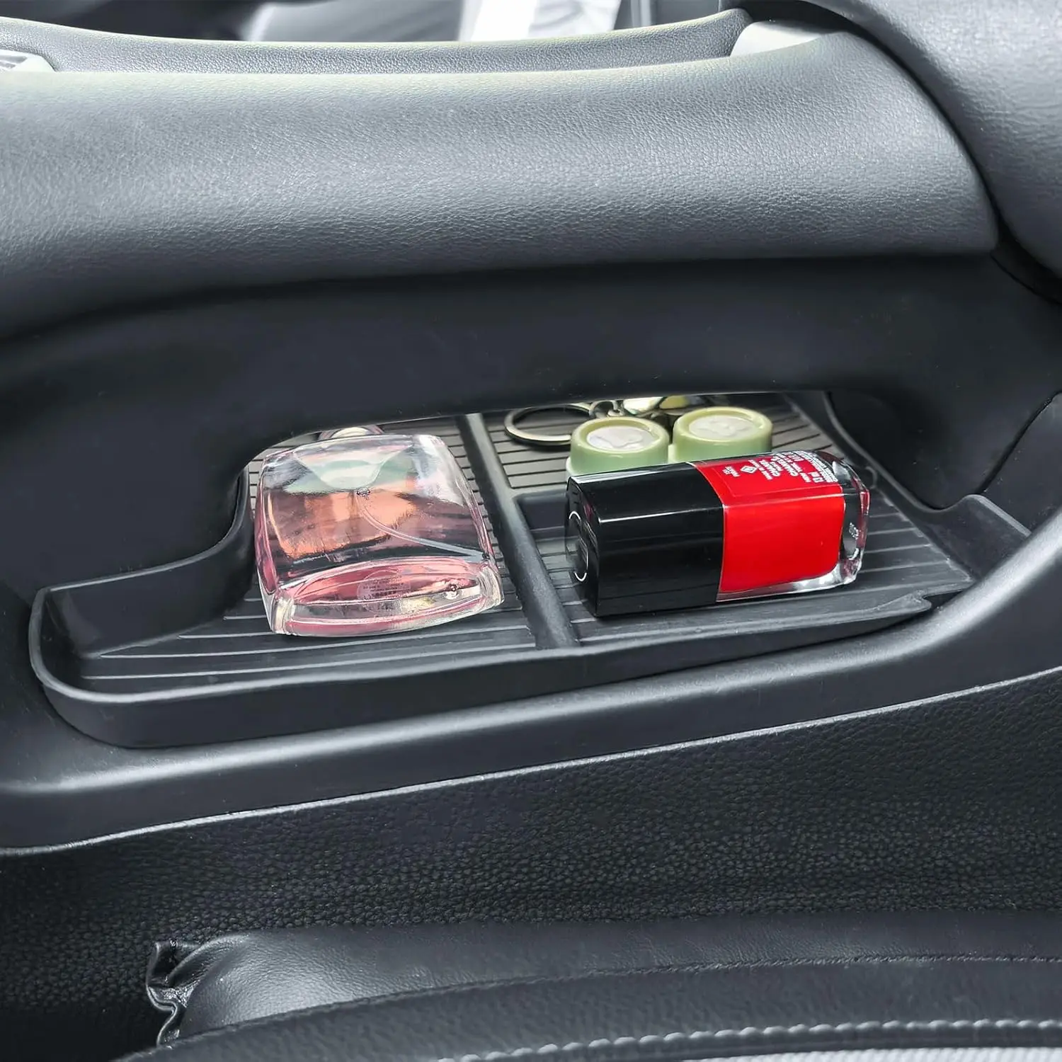 

Kptidy Center Console Organizer for Honda HRV 2023 2024 2025 Interior Lower Armrest Storage Box Insert Tray Floor Compartment