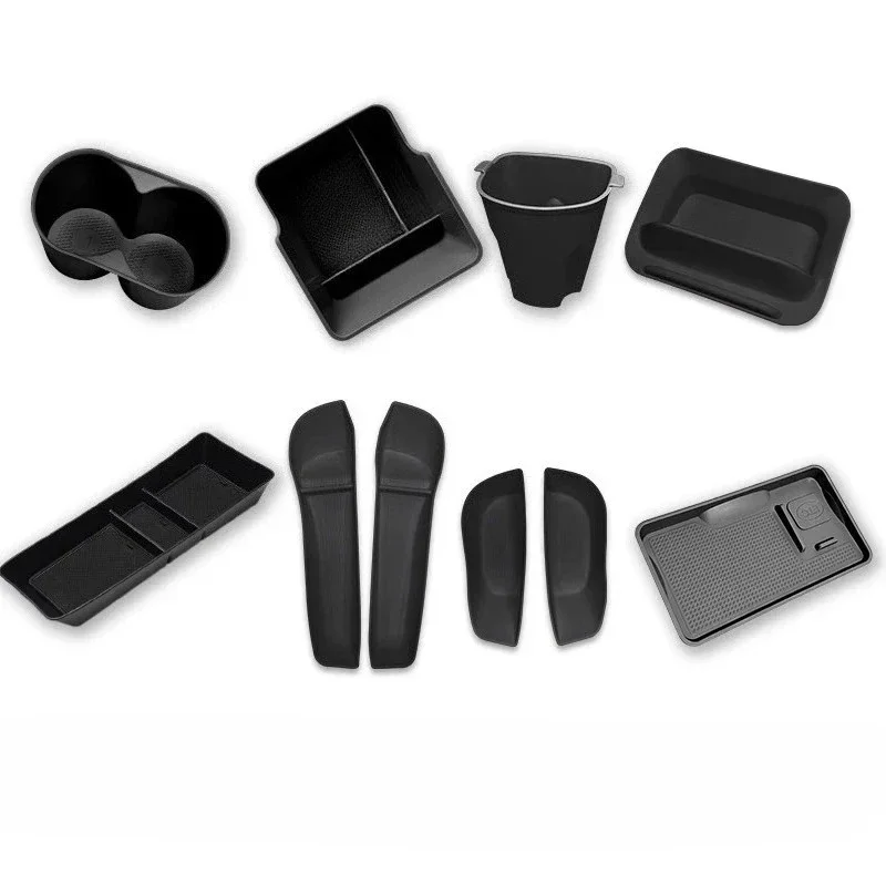 

BYD Dolphin Original Car Color Central Control Armrest Box Storage Box Milk Tea Brown Water Cup Special Interior 6PCS 10PCS Set