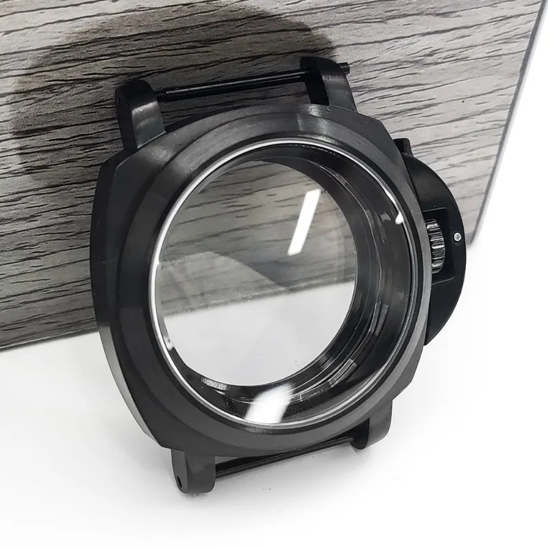 Per Panerai 40MM nero con custodia con maniglia, adatto per movimento NH35/36/4R/7S, accessori per orologi