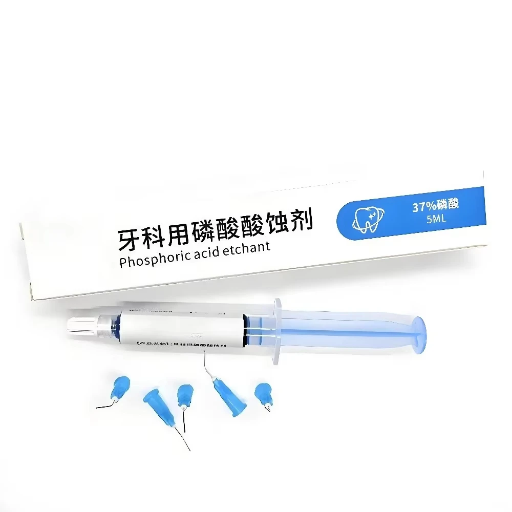1/2/3/5PCS Dental Etchant Gel 37% Phosphoric Acid Adhesive 5ml Etching Agent Blue Dental Orthodontic Bonding Supplies