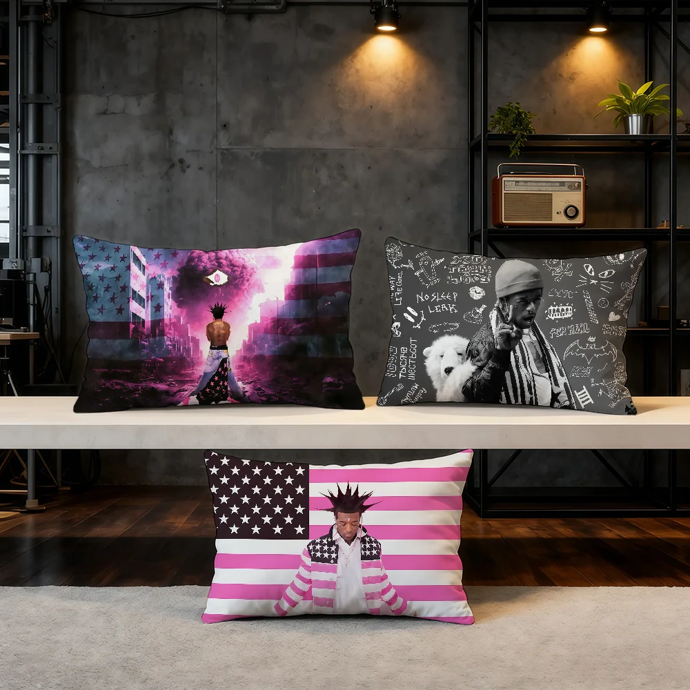 Rapper Lil Uzi cushion cover Hit Product Home Sofa living Room Double-sided Soft Decorative Pillow Cover