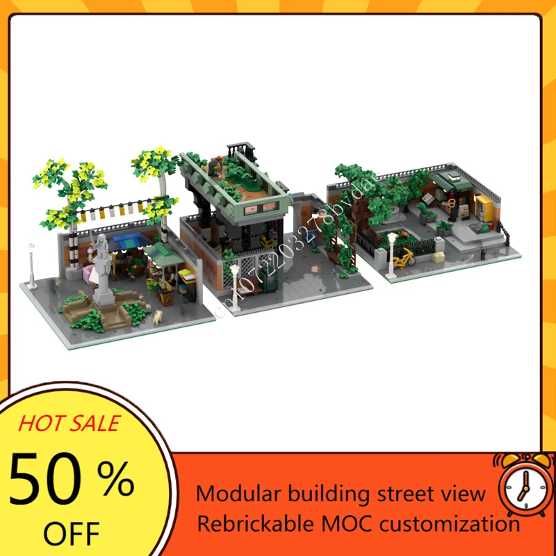 4049PCS Park Collection Modulaire MOC Creatieve street view Model Bouwsteen Architectuur DIY Onderwijs Assemblagemodel Speelgoed Cadeau