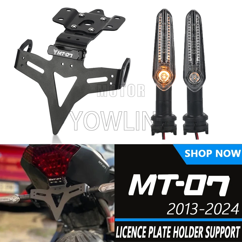 

Motorcycle License Plate Holder Rear Tail Tidy Fender Eliminator Kit Bracket For YAMAHA MT07 MT 07 FZ-07 2013-2023 MT-07 2024