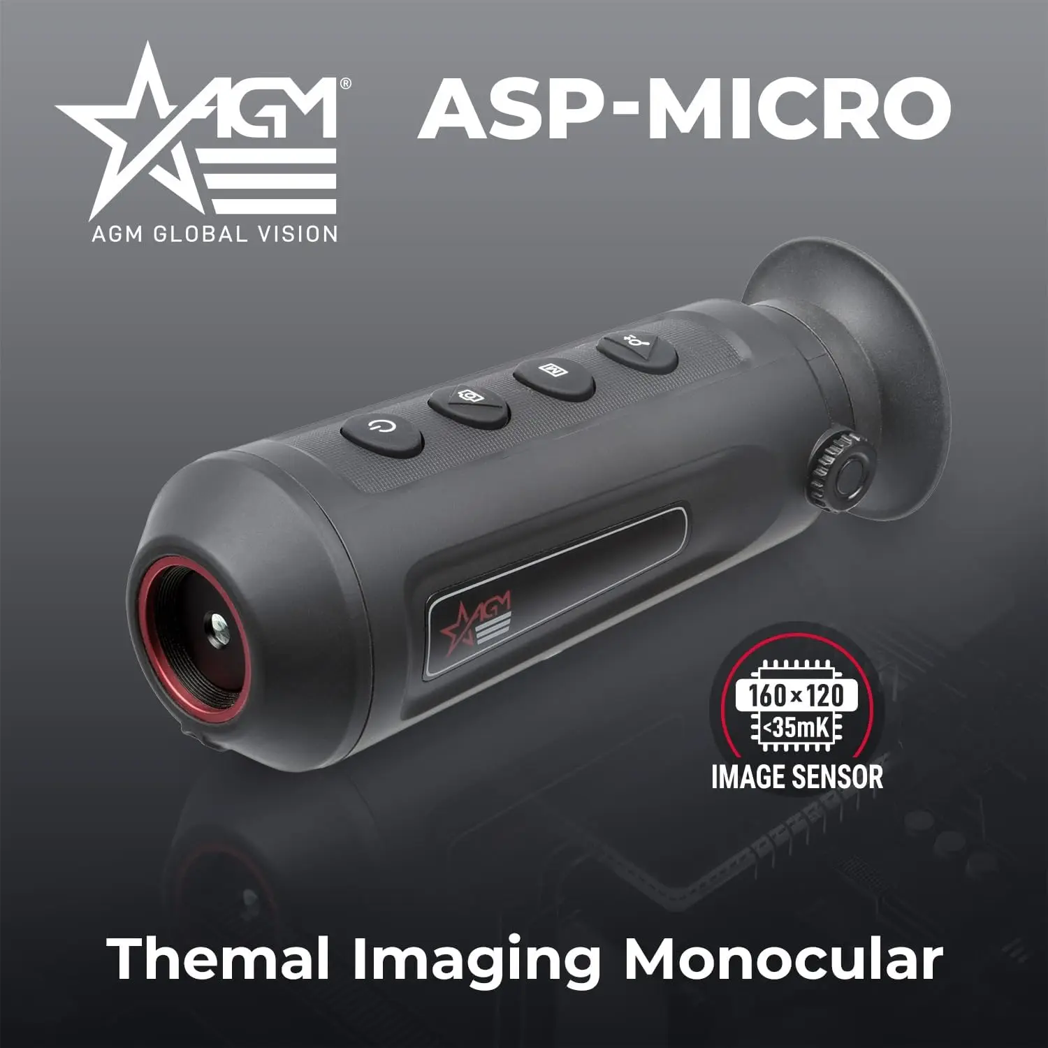 AGM Global Vision TM160 Thermal Imaging Monocular for Hunting, Infrared monocular with Distance Measurement and Wi-Fi Hotspot