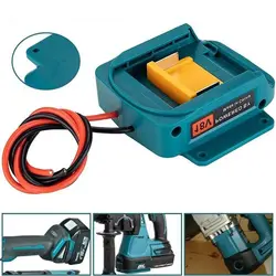 Adaptador de batería para batería Makita de 18V, adaptador de ruedas eléctricas DIY con conector de cable de 14 AWG para coches Rc, juguetes, robótica, camión Rc