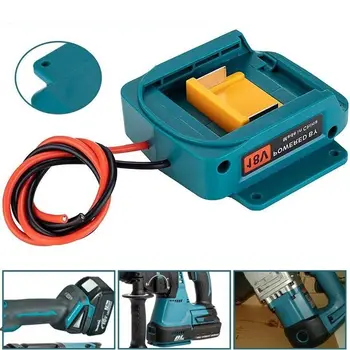 Adaptateur de batterie pour batterie Makita 18V, adaptateur de roues électriques à monter soi-même avec connecteur de fil 14 AWG pour jouets de voiture Rc, robotique camion Rc