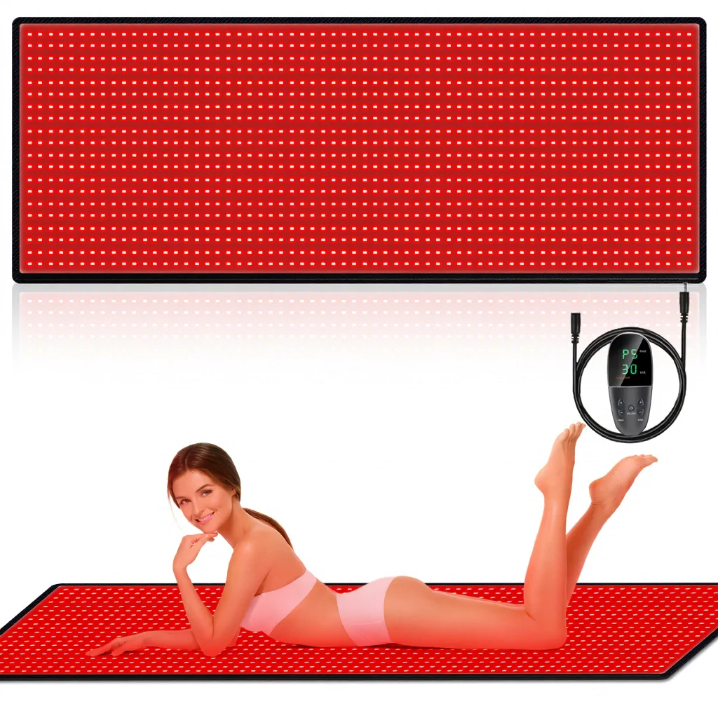 

Red Light Therapy Mat, 660nm 850nm LED Therapy Blanket, Full Body Pad for Joint Pain Relief, Premium Heavy Duty Quality