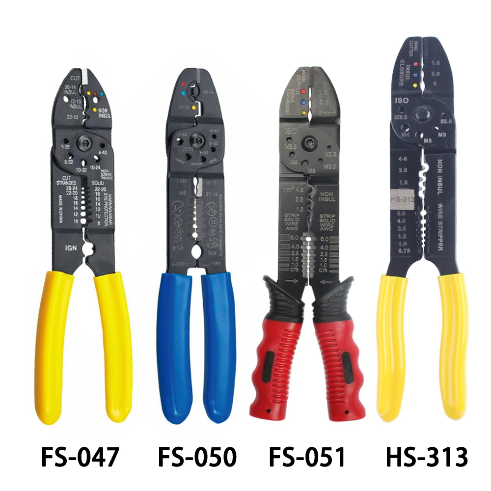 FS-051 JAPANESE STYLE MULTI-FUNCTIONAL CRIMPING PLIERS terminals crimping tools multi tool tools hands plier MULTI FUNCTION