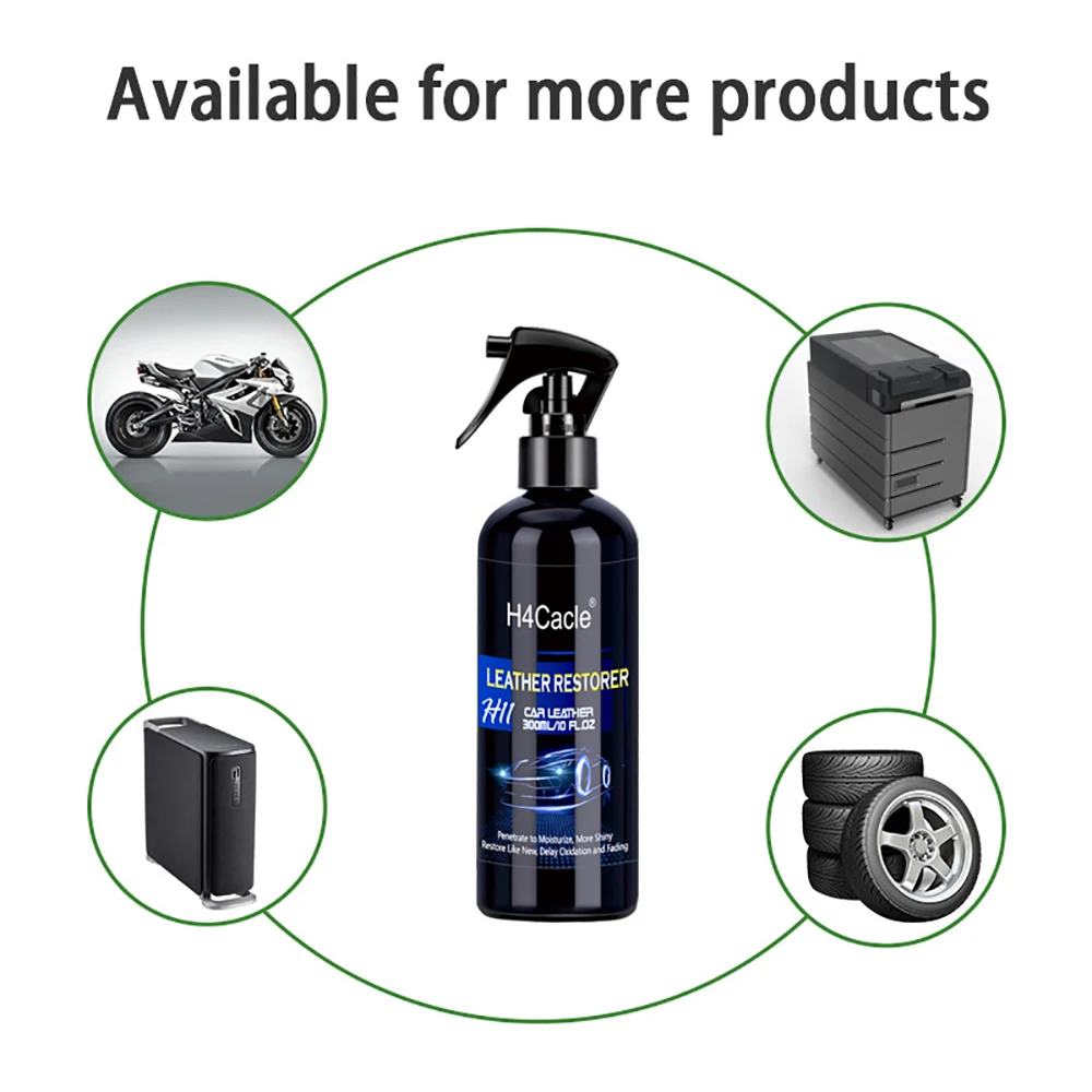 H4Cacle-H11 Leather Restorer Car Interior Cleaner Non-greasy Long Lasting Maintain Gloss Quick Coating Protection