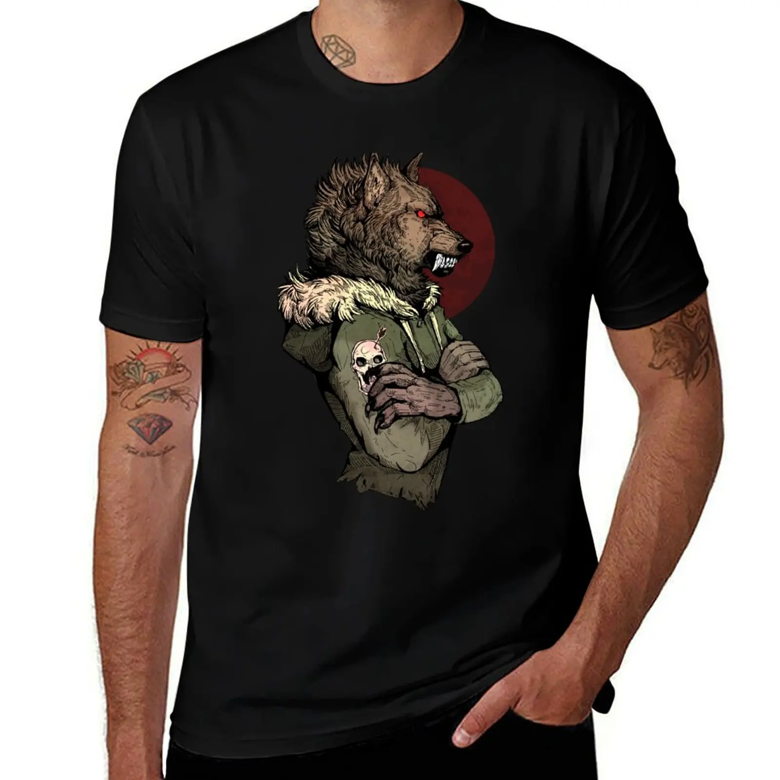 

Wolf Rising Brown T-Shirt essential t shirt t shirt for man T-Shirt