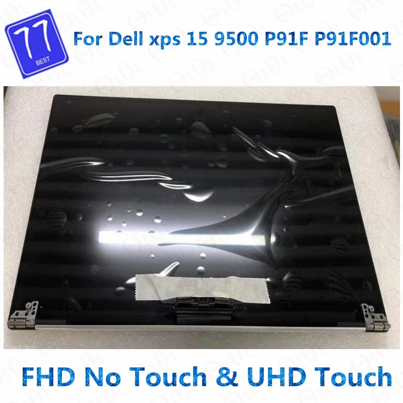 

Original 15.6'' FHD UHD For Dell xps 15 9500 P91F P91F001 LCD Touch Screen Digitizer Replacement Complete Assembly With Hinges