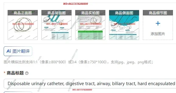Disposable urinary catheter, digestive tract, airway, biliary tract, hard encapsulated endoscope