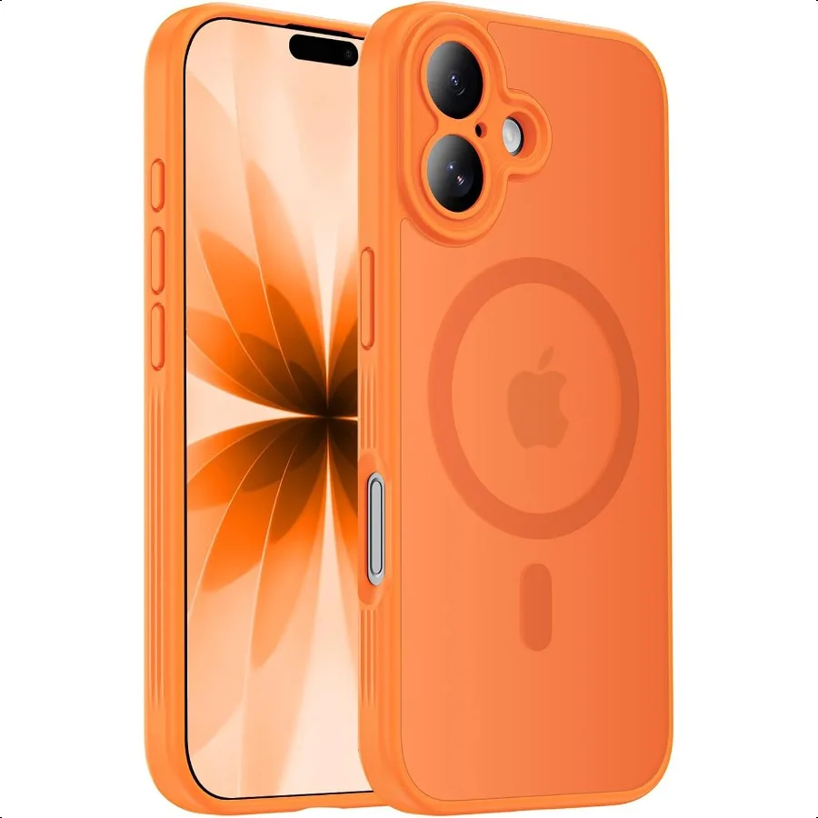 Designed for iPhone 17 Case Compatible with MagSafe [Cameratection] [15FT Military Droptection] Shockproof Translucent Matte An