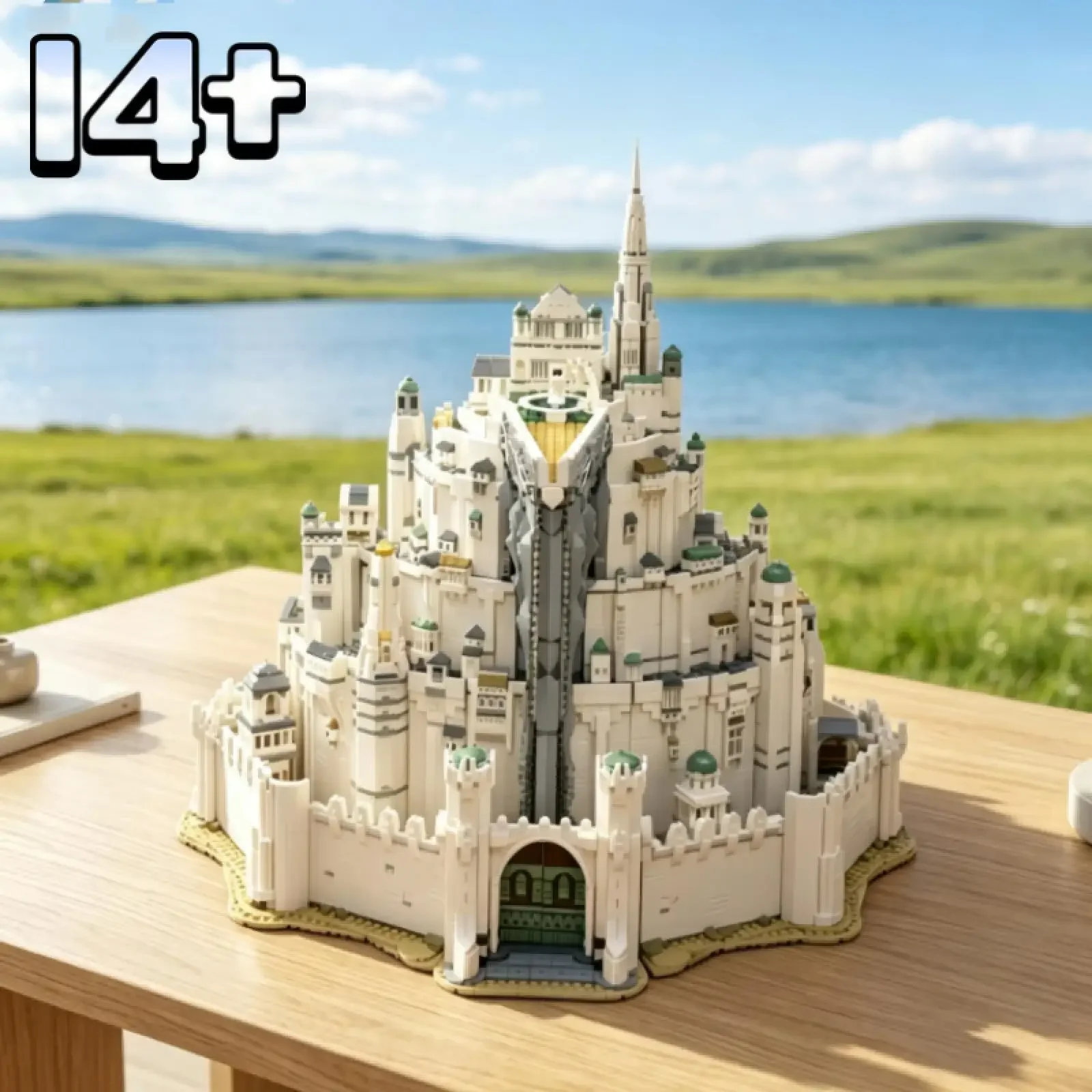 2026 New Icons Series Model 8278pcs Lord of The Rings Imperial Capital Assembly Creative Display Model for Collector Xmas Gifts