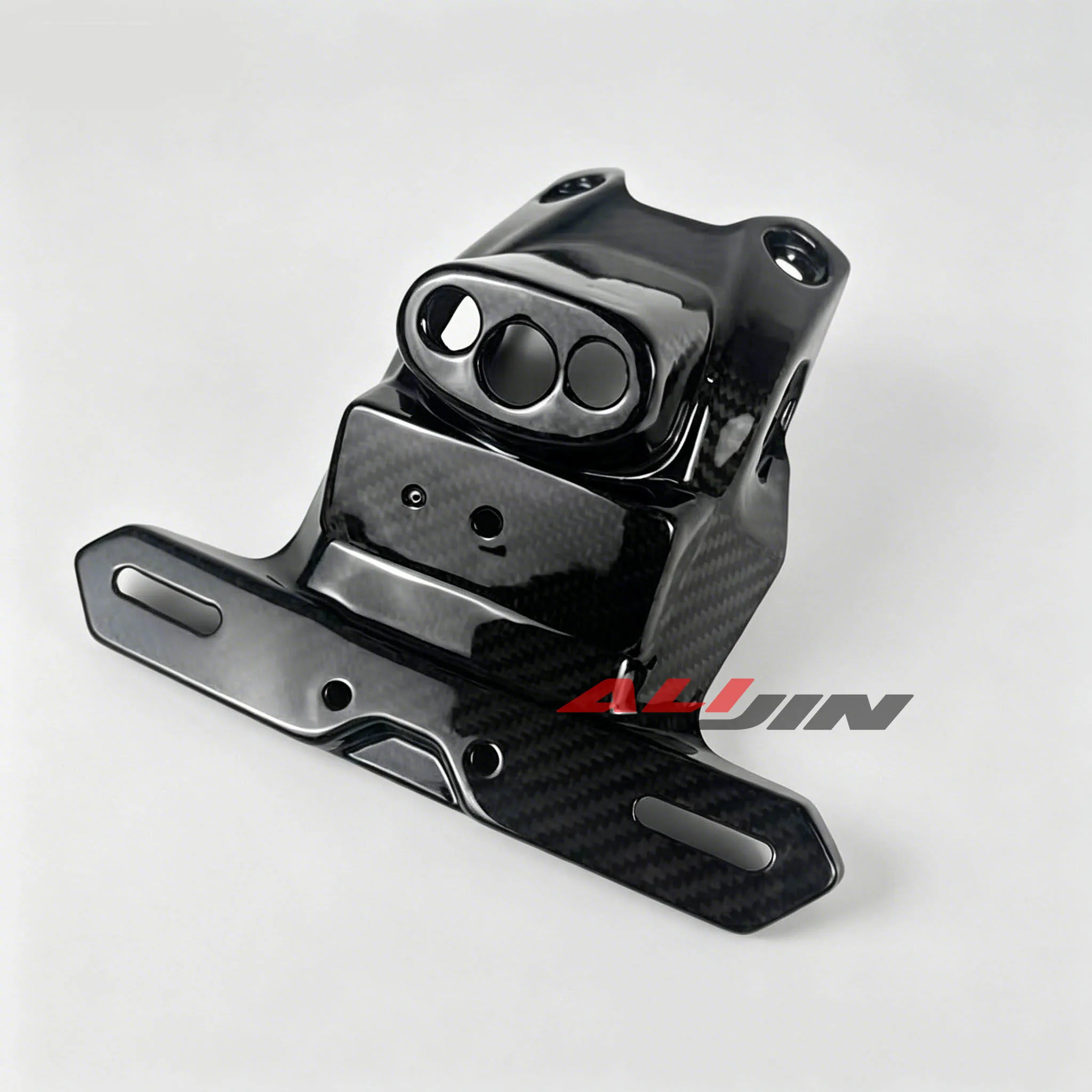 

Real Carbon Fiber For Kawasaki NINJA ZX4RR 2020-2026 Motorcycle Rear Lience Number Plate Bracket Holder Fender Cover Fairing