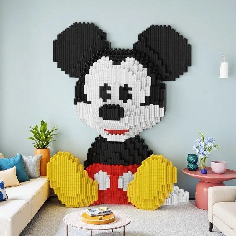 Disney Mickey Lade Combinatie Puzzel Ornamenten Bouwstenen 3D Stereoscopische Puzzel Modellen Puzzel Speelgoed Verjaardagscadeaus
