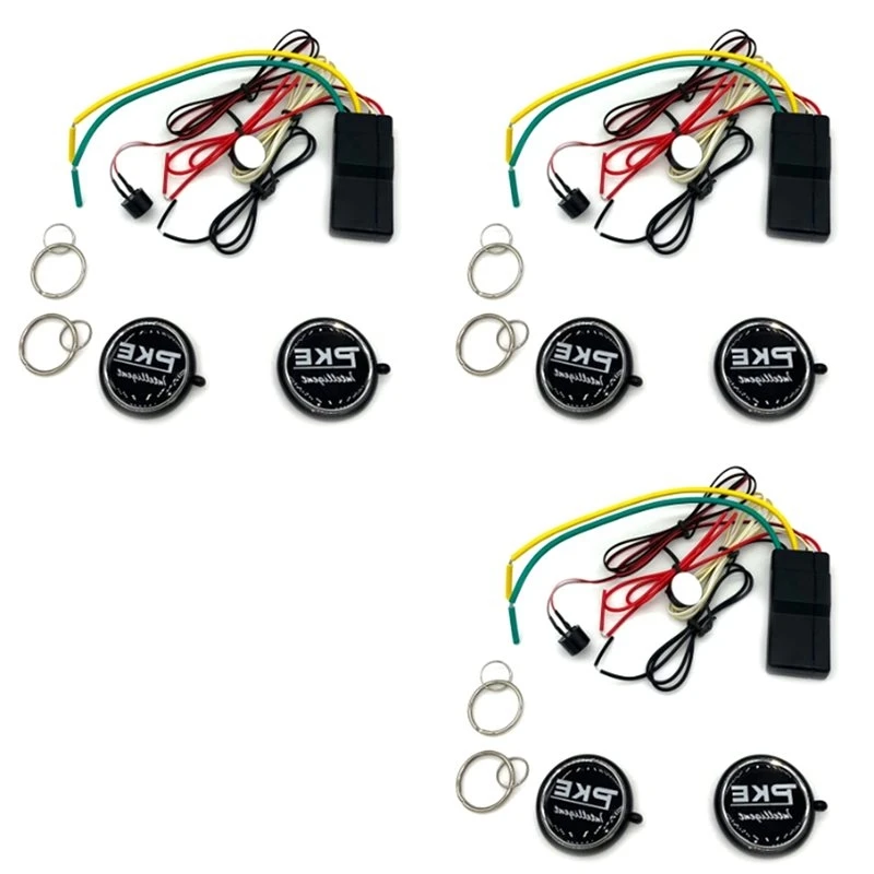 3X 2.4G RFID Immobilizer Wireless Engine Lock Car Alarm Anti-Hijacking Circuit Cut Off Auto Unlock Device