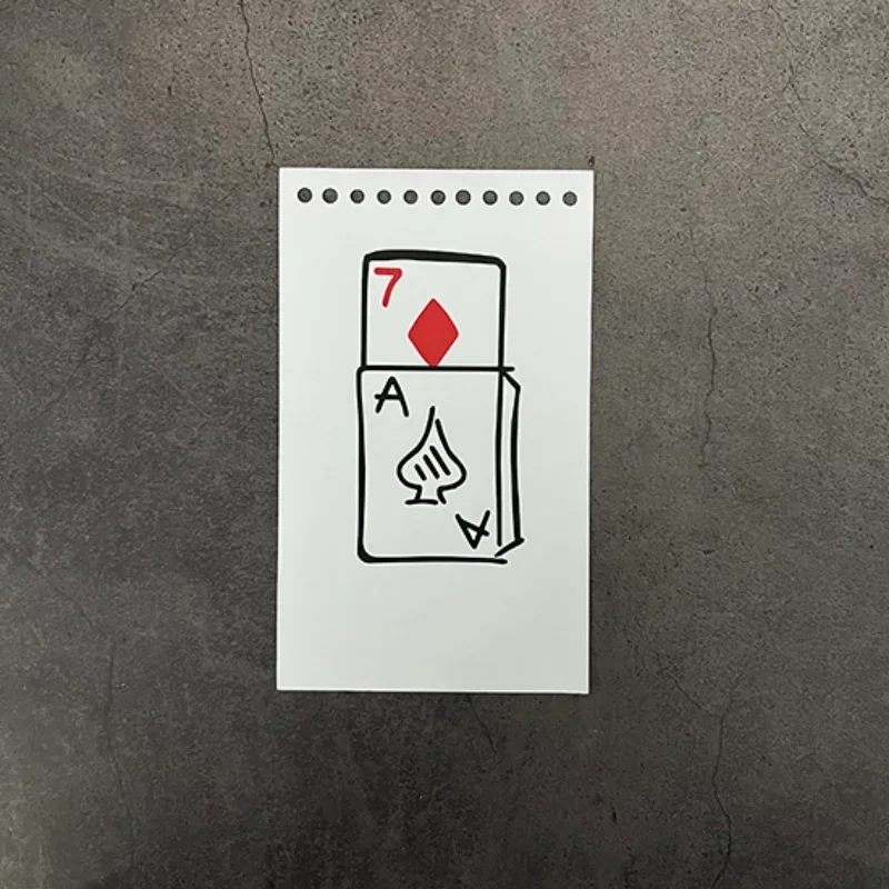 Mini Close up Cardiographic Refill 7 of Diamonds 50pcs Stage Magic Tricks Close up Magia Magicians Prop Accessory Illusion