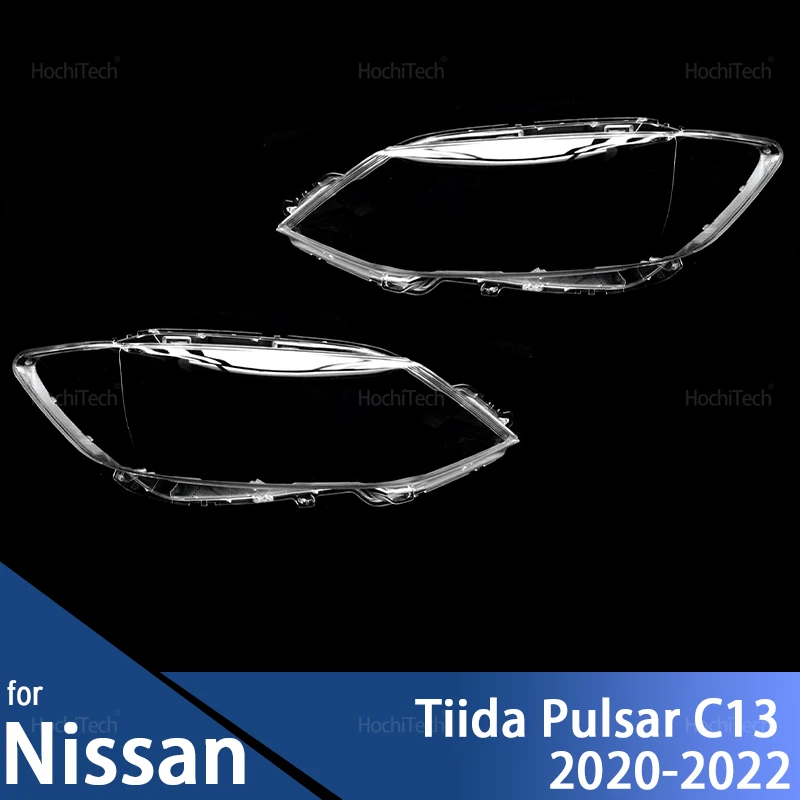 

For Nissan Tiida Pulsar C13 2020 2021 2022 Auto Headlamp Cover Headlight Caps Lampshade Housing Lamp Shell Glass Lens