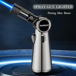 Metal Welding High Capacity Spray Gun Torch Butane Gas Lighter Outdoor Windproof BBQ Kitchen Turbo Cigar Lighters Smoking Gadget