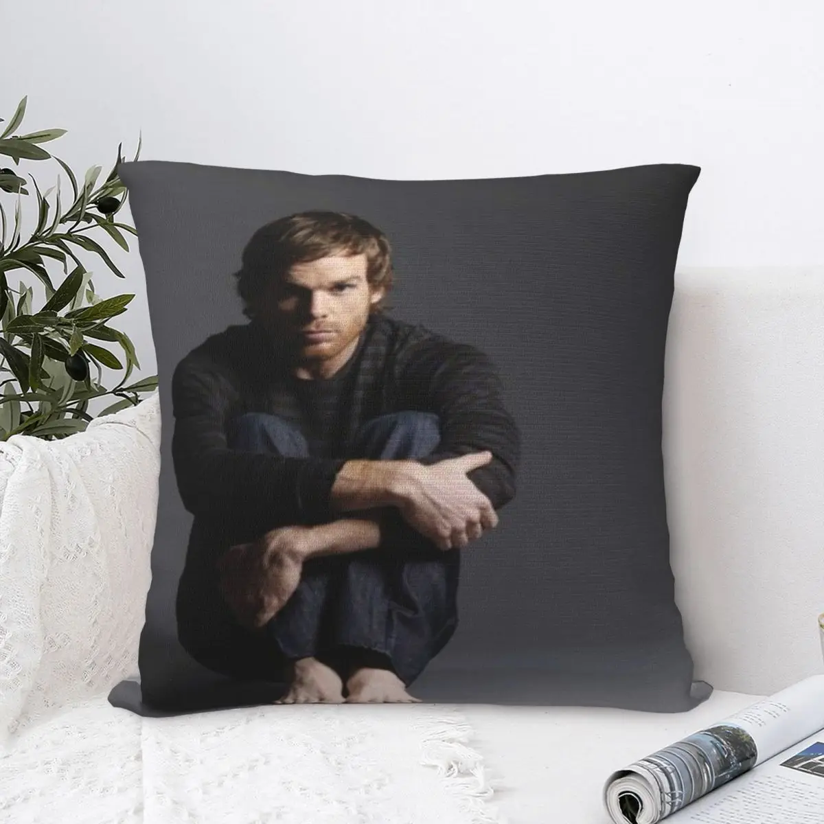 Bedroom Decor Dexter Morgan Feet Michael C Hall Pillowcases Merch Pillow Cover Square Multi Size