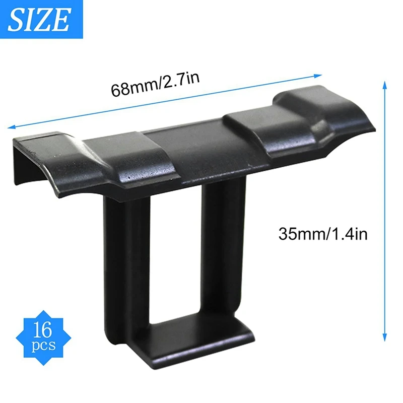 Painel Solar Drenagem de Água Clips, Módulos PV Clips para Drenagem de Água, Painel Fotovoltaico, 32 Pcs, 35mm