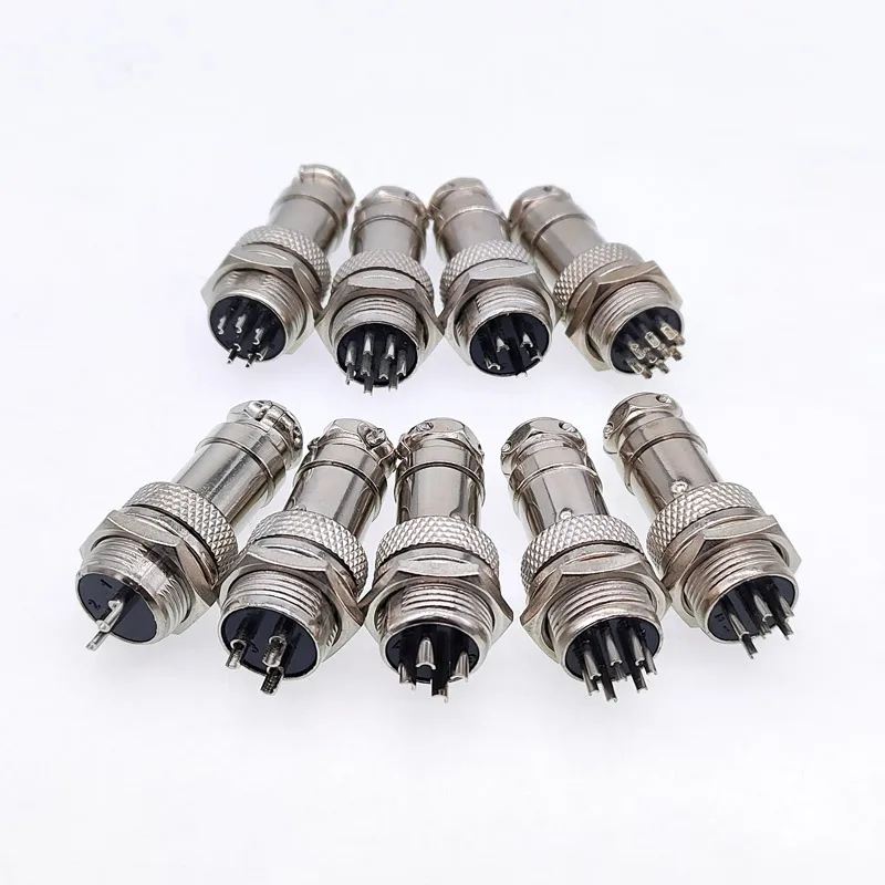 

10pcs GX16 Aviation Circular Connector 2Pin3pin4pin 5pin6pin7pin8pin9pin10pin Male & Female Diameter 16mm L73 RS765 DF16 M16