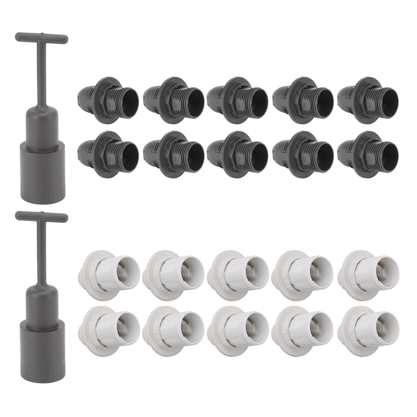 Candle Bulb Socket E14 Lamp Holder High Electricity Rate Widely Applicable High Temperature Resistant for Dining Room