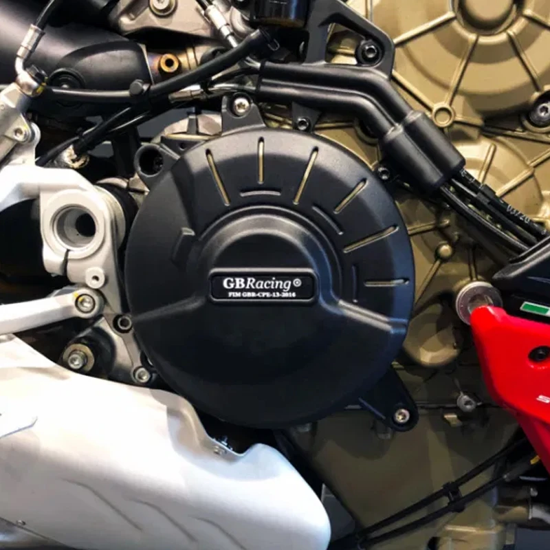 GBRacing ل DUCATI V4S Streetfighter مجموعة غطاء المحرك 2020-2022 V4S Streetfighter المولد غطاء Streetfighter غطاء القابض