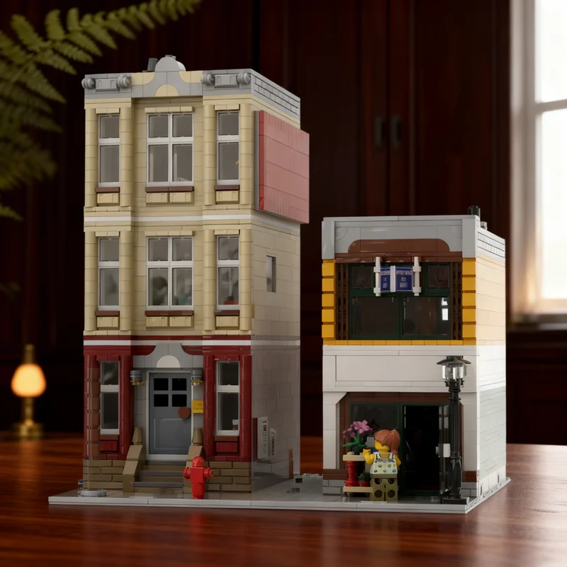 

2634pcs MOC S Apartment Modular Streetscape Model Building Blocks Creative Gift DIY Display Decor Adult Premium Kids Desk Home