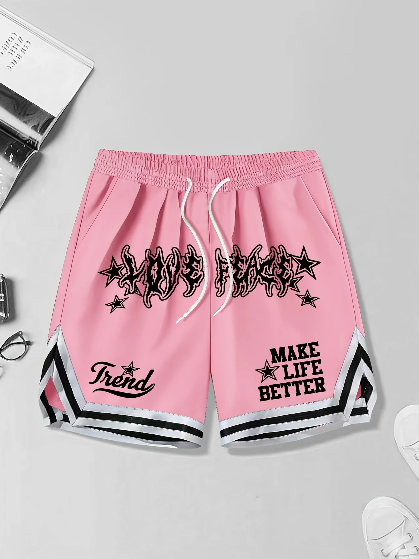 Men's Streetwear Casual Gym Shorts with 
