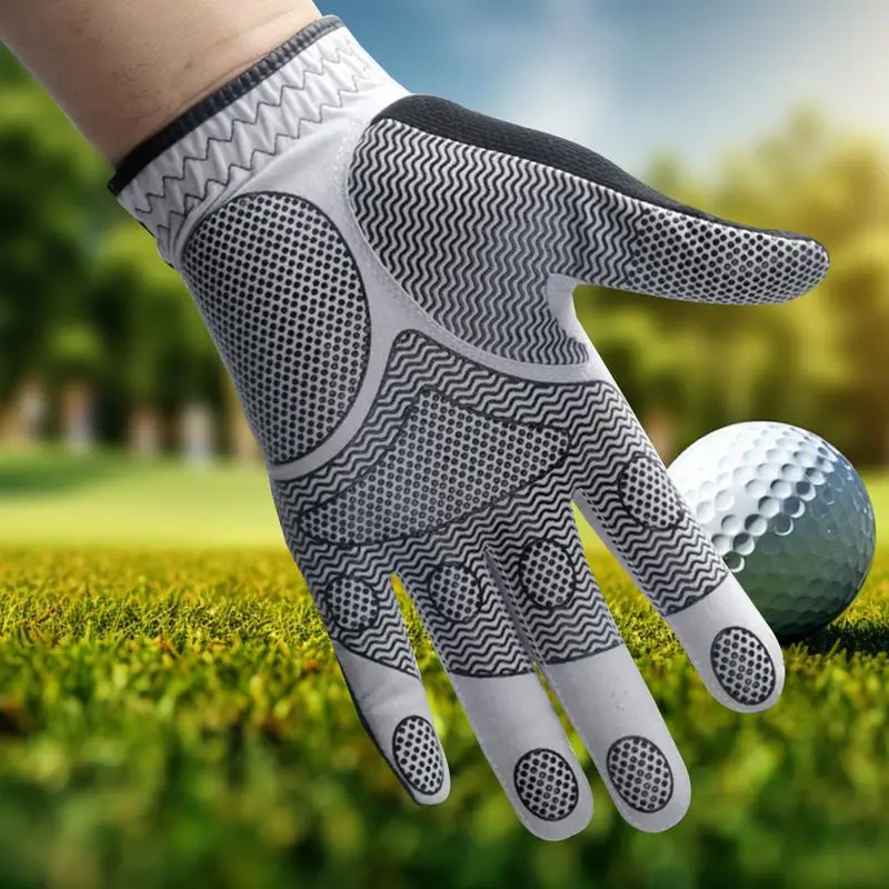 Men's Flexlite Golf Gloves Single Non-Slip Left Hand Gloves Golf Accessories Washable & Breathable For Husband Grandpa