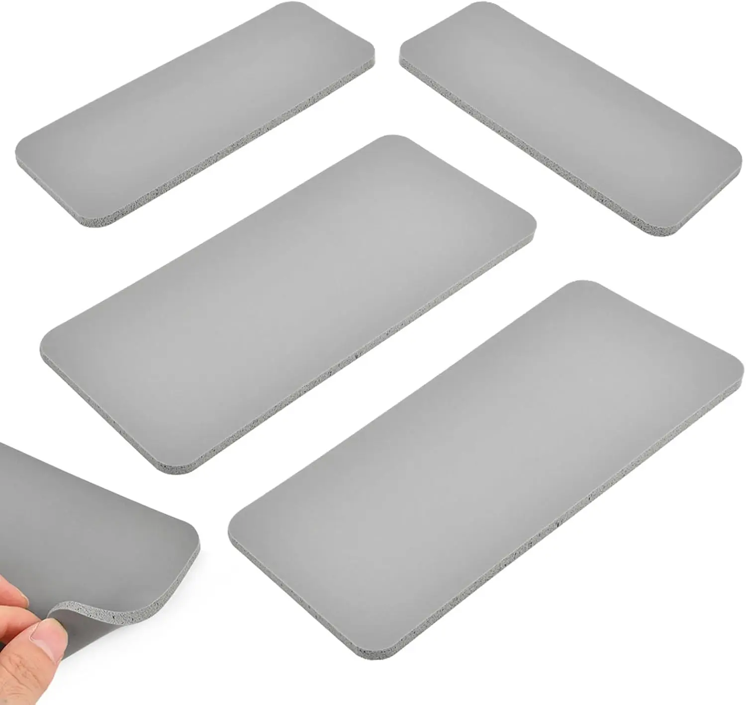 

4Pcs Silicone Heat Press Cover Pad, 2 Sizes (7.87"x3.35"+6.50"x2.56") Foam Hat Press Mat Accessories Silicone Heat Mat Supplies