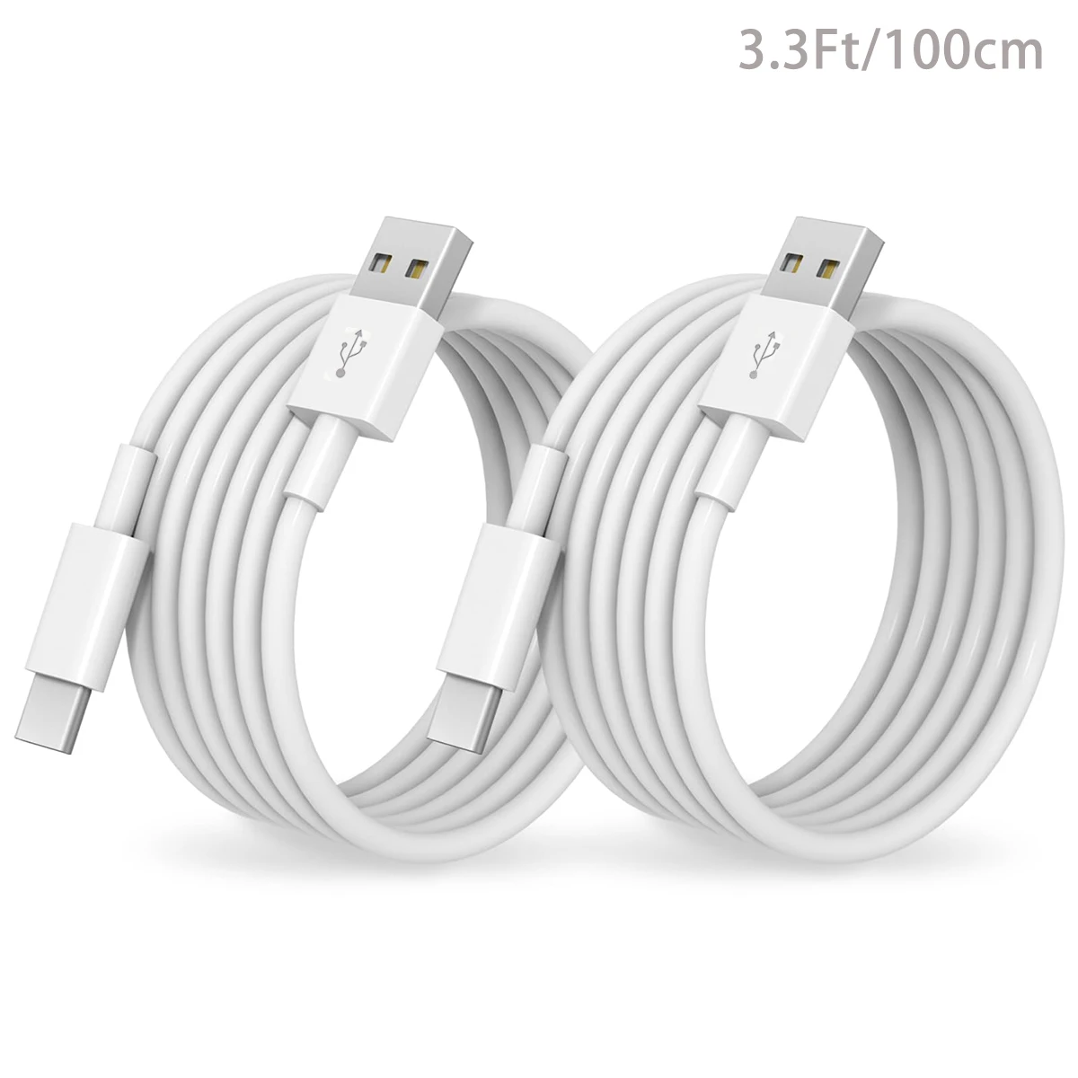 1-2pcs 20W USB A to USB C Fast Charging Cable For iPhone 16 15 Pro Max Plus Samsung Xiaomi Huawei Type-C to Type C adpter cable