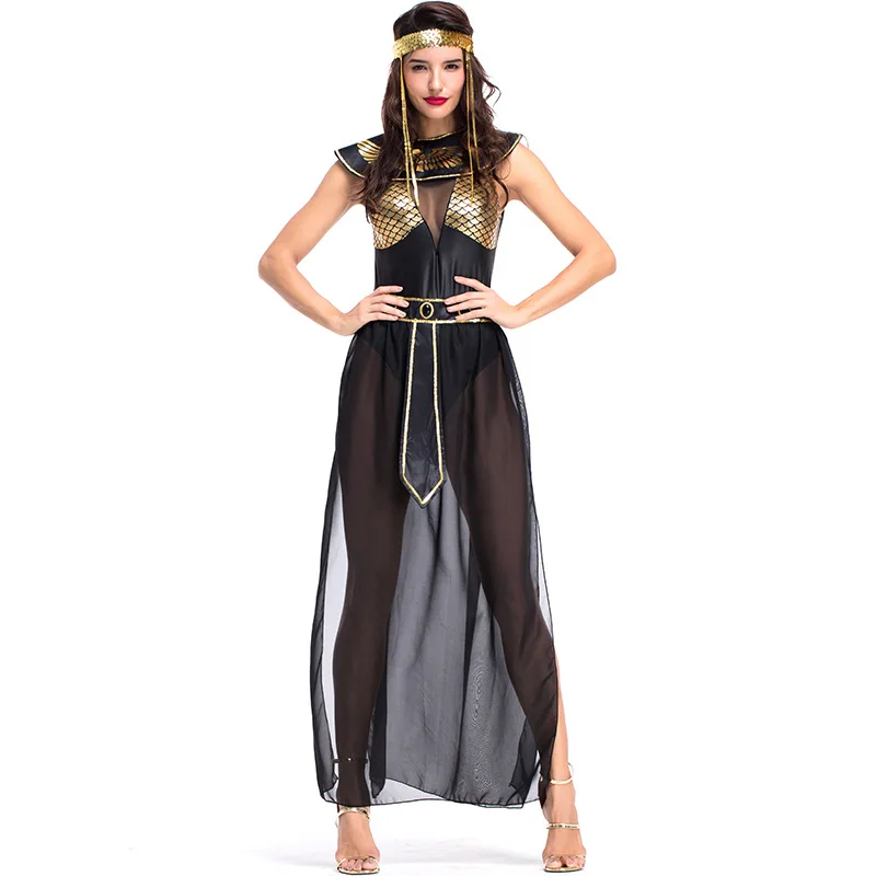 Woman Greek Goddess Cosplay Costume Ancient Egypt Mythology Cleopatra Princess Queen Dress Costumes