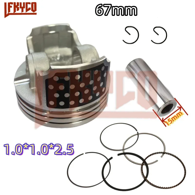 Engine Part 67mm for Honda CRF230 F CRF 230F CRF230F SL230 XR230 233CC 2007-2015 Cylinder Piston Rings Kit Motorcycle Accesories